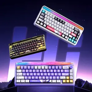 Aula LEOBOG Hi65 CNC Aluminum Mechanical Keyboard (65% Layout, Tri-Mode Wireless/Bluetooth/Type-C, Hot-Swappable, RGB, Metal Knob)