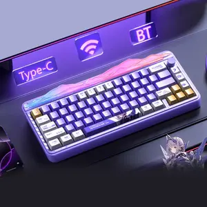 Aula LEOBOG Hi65 CNC Aluminum Mechanical Keyboard (65% Layout, Tri-Mode Wireless/Bluetooth/Type-C, Hot-Swappable, RGB, Metal Knob)
