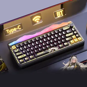 Aula LEOBOG Hi65 CNC Aluminum Mechanical Keyboard (65% Layout, Tri-Mode Wireless/Bluetooth/Type-C, Hot-Swappable, RGB, Metal Knob)