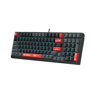 Bloody AT98 Alpha Optical Switch Mechanical Gaming Keyboard – RGB, Hot-Swappable, Gaming Layout (Bloody Red)