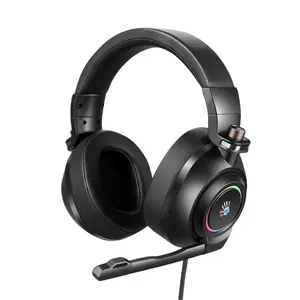 BLOODY G580 HiFi Gaming Headphone – Virtual 7.1 Surround Sound, RGB Lighting (Black)