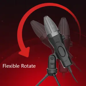 Bloody GM20 USB Gaming Microphone – Cardioid Condenser, Built-in Pop Filter, Volume Control, Plug & Play