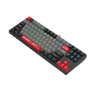 BLOODY S87 TKL Mechanical Gaming Keyboard – RGB, Hot-Swappable, Energy Red