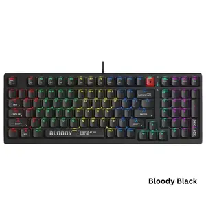 Bloody S98 Mechanical Gaming Keyboard – RGB, Hot Swappable, Sports Red