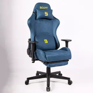 Boost Ascend Ergonomic Chair – Adjustable Lumbar Support, Retractable Footrest, Breathable Mesh Back, Reclining Backrest