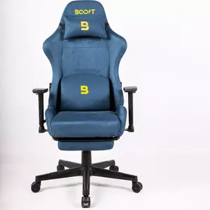 Boost Ascend Ergonomic Chair – Adjustable Lumbar Support, Retractable Footrest, Breathable Mesh Back, Reclining Backrest
