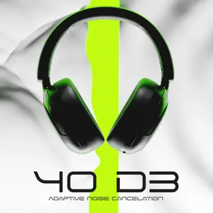 Boost Aura Wireless ANC Headset – Bluetooth 6.0, 40dB Adaptive ANC, Spatial Audio, 80-Hour Playtime