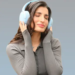 Boost Beat Wireless ANC Headset – Beige, 21dB Active Noise Cancellation, Bluetooth 6.0, 40mm Drivers, Type-C Charging