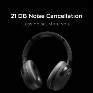 Boost Beat Wireless ANC Headset – Beige, 21dB Active Noise Cancellation, Bluetooth 6.0, 40mm Drivers, Type-C Charging