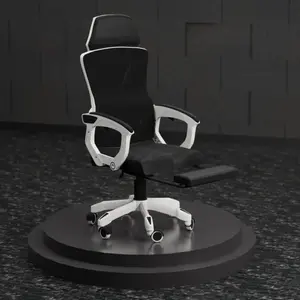 Boost Comfort Ergonomic Chair – Adjustable Lumbar Support, Retractable Footrest, Breathable Mesh Back, Reclining Backrest