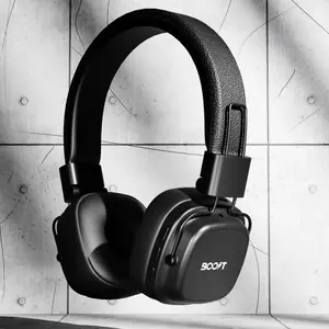 Boost Harmony Retro Wireless Headset – Bluetooth 6.0, 40mm Drivers, 40 Hours Playtime, Multi-Device Pairing
