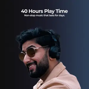 Boost Melody Wireless Retro ANC Headset – Bluetooth 5.4, Active Noise Cancellation, 40-Hour Playtime