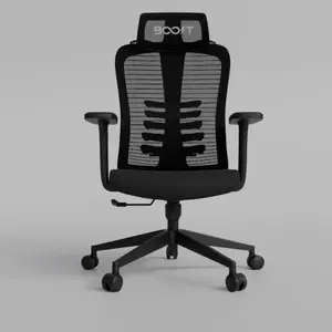 Boost Momentum Ergonomic Mesh Chair – Breathable Mesh Back, 2D Adjustable Headrest, Lumbar Support, Reclining Office Chair, 120kg Capacity