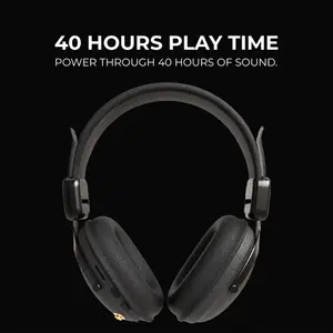 Boost Note Wireless Retro Headset – Bluetooth 6.0, 40-Hour Playtime, 40mm Drivers, Game Mode
