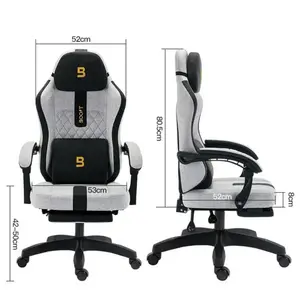 Boost Surge Pro Ergonomic Chair – Adjustable Lumbar Support, Retractable Footrest, 4D Armrests, High-Back Mesh Design