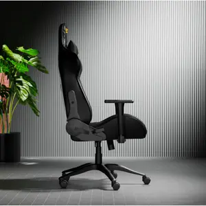 Boost Synergy Gaming Chair – Ergonomic High-Back Design, Adjustable Armrests, Reclining Backrest, Lumbar & Head Support