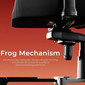 Boost Throne Ergonomic Gaming Chair – 4D Adjustable Armrests, Frog Mechanism, Premium Leather, 90°–170° Recline