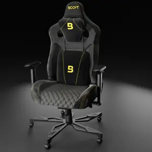 Boost Throne Ergonomic Gaming Chair – 4D Adjustable Armrests, Frog Mechanism, Premium Leather, 90°–170° Recline