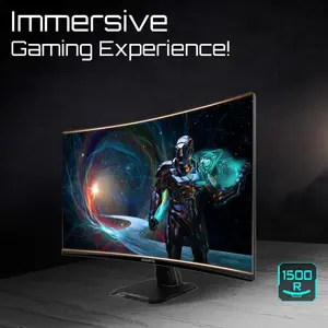 GIGABYTE GS27QCA 27 inch Curved Gaming Monitor – QHD 2K, 180Hz, 1ms MPRT, 1500R VA Panel, Adaptive-Sync, HDR Ready