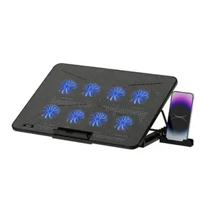 Rapoo CF300 Laptop Cooling Pad – 8 Cooling Fans, 2600 RPM, 7-Level Adjustable Stand, Up to 17" Laptops