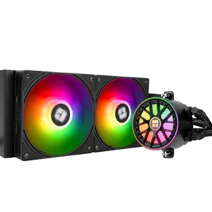 Thermalright Aqua Elite 240 ARGB Black, White V6 AIO Liquid CPU Cooler – 240mm Radiator, Dual 120mm PWM ARGB Fans