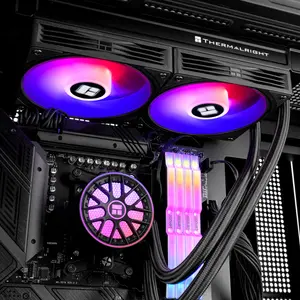 Thermalright Aqua Elite 240 ARGB Black, White V6 AIO Liquid CPU Cooler – 240mm Radiator, Dual 120mm PWM ARGB Fans