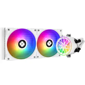 Thermalright Aqua Elite 240 ARGB Black, White V6 AIO Liquid CPU Cooler – 240mm Radiator, Dual 120mm PWM ARGB Fans