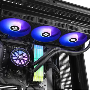Thermalright Aqua Elite 360 ARGB V6 AIO Liquid CPU Cooler – 360mm Radiator, Triple 120mm PWM ARGB Fans – Black / White