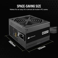 corsair CX Series™ CX550 – 550 Watt 80 PLUS Bronze ATX Power Supply
