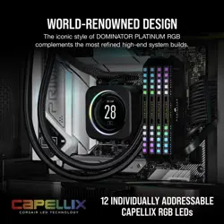 Corsair Dominator Platinum RGB 64GB (2x32GB) DDR5 6000MT/s CL30 Desktop RAM Kit | Elite Performance, CAPELLIX RGB, AMD EXPO & Intel XMP 3.0
