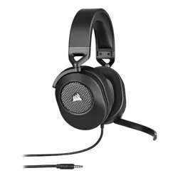 CORSAIR HS65 SURROUND Multiplatform Wired Gaming Headset – Dolby Atmos – SonarWorks SoundID – iCUE Compatible – PC, Mac, PS5, PS4, Xbox, Nintendo Switch, Mobile – Carbon