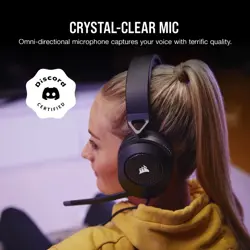 CORSAIR HS55 SURROUND Lightweight Multiplatform Wired Gaming Headset – Dolby 7.1 Surround Sound – iCUE Compatible – PC, Mac, PS5, PS4, Xbox, Nintendo Switch, Mobile – Carbon