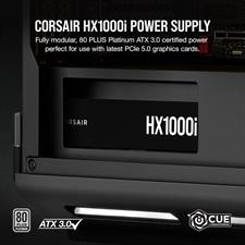 Corsair HX1000i Fully Modular Ultra-Low Noise Platinum ATX 1000 Watt PC Power Supply