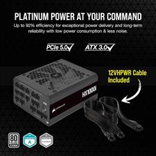 Corsair HX1000i Fully Modular Ultra-Low Noise Platinum ATX 1000 Watt PC Power Supply