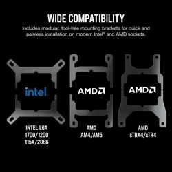 Corsair iCUE H100i RGB Elite WHITE 240mm Liquid CPU Cooler | AF ELITE Fans, iCUE Software Control, All-White AIO