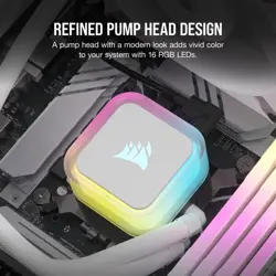 Corsair iCUE H100i RGB Elite WHITE 240mm Liquid CPU Cooler | AF ELITE Fans, iCUE Software Control, All-White AIO