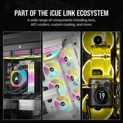 Corsair iCUE LINK H100i RGB Liquid CPU Cooler (Black) | 240mm AIO, QX120 RGB Fans, iCUE LINK Hub Included