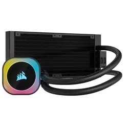 Corsair iCUE LINK H100i RGB Liquid CPU Cooler (Black) | 240mm AIO, QX120 RGB Fans, iCUE LINK Hub Included