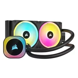 Corsair iCUE LINK H100i RGB Liquid CPU Cooler (Black) | 240mm AIO, QX120 RGB Fans, iCUE LINK Hub Included