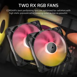 Corsair iCUE LINK TITAN 280 RX RGB Liquid CPU Cooler (Black) | 280mm AIO, Elite Performance, iCUE LINK Hub Included