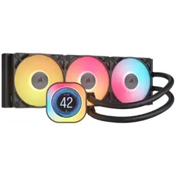 Corsair iCUE LINK TITAN 360 RX LCD Liquid CPU Cooler (Black) | 360mm Radiator, Elite Performance, iCUE LINK Hub Included