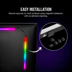 Corsair Icue LS100 Smart Lighting Strip Expansion Kit 250Mm
