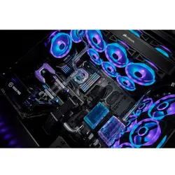 Corsair iCUE QL120 RGB 120mm PWM Triple Fan Kit (Black) | Quad-Loop RGB, Lighting Node CORE, Hydraulic Bearing