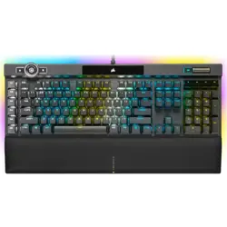 Corsair K100 RGB Optical-Mechanical Wired Gaming Keyboard - OPX Switches - PBT Double-Shot Keycaps - Elgato Stream Deck and iCUE Compatible - QWERTY NA Layout - Black