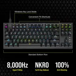 Corsair K60 PRO TKL RGB Tenkeyless Optical-Mechanical Gaming Keyboard — CORSAIR OPX Switch