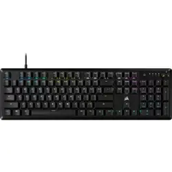 CORSAIR K70 CORE RGB Mechanical Gaming Keyboard - Pre-lubricated Corsair MLX Red Linear Keyswitches - Sound Dampening - Media Control Dial - iCUE Compatible - QWERTY NA Layout - Black