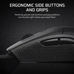 Corsair M55 Gaming Mouse, 2.0 oz (55 g), Lightweight, Wired Connection, iCUE Customizable, Up to 16000DPI Symmetric Design, Black