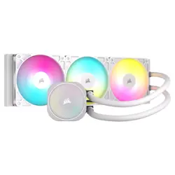 Corsair NAUTILUS 360 RS ARGB Liquid CPU Cooler - White | 360mm AIO, Low-Noise, Direct Motherboard Control
