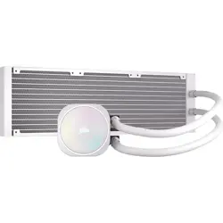 Corsair NAUTILUS 360 RS ARGB Liquid CPU Cooler - White | 360mm AIO, Low-Noise, Direct Motherboard Control