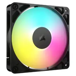 Corsair RS120 ARGB 120mm PWM Case Fan - White, Black | Magnetic Dome Bearing, Daisy-Chain